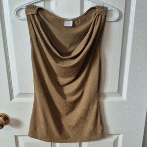 Faux Suede Sleeveless Top